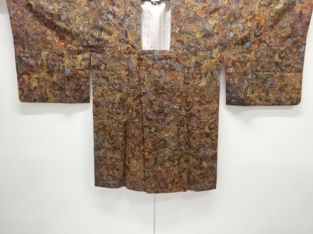 JAPANESE MICHIYUKI COAT / CHIRIMEN / CHINESE FLOWER